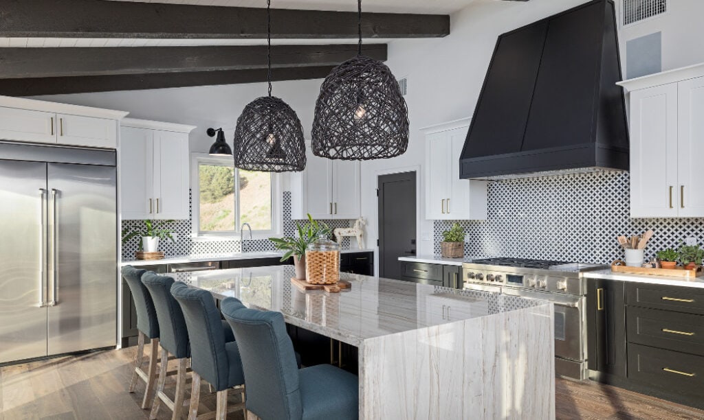Kitchen renovation with modern cabinetry and lighting in a Perth home